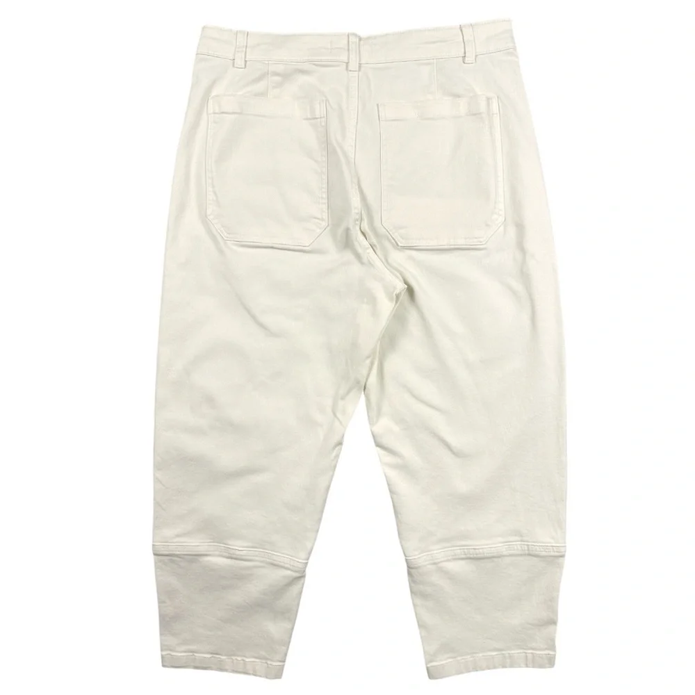 Everlane The Utility Barrel Pant Cream Denim High Rise Size 16